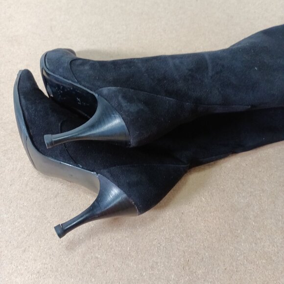 Women's Cole Haan "Gwynne" Black Suede Boots Size 6.5 (no box) - Picture 4 of 8